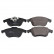 Brake Pad Set, disc brake 116186 FEBI