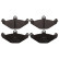 Brake Pad Set, disc brake 116189 FEBI