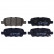 Brake Pad Set, disc brake 116198 FEBI