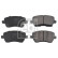 Brake Pad Set, disc brake 116199 FEBI, Thumbnail 2