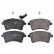 Brake Pad Set, disc brake 116200 FEBI