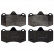 Brake Pad Set, disc brake 116207 FEBI