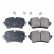 Brake Pad Set, disc brake 116231 FEBI