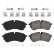 Brake Pad Set, disc brake 116246 FEBI