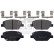 Brake Pad Set, disc brake 116248 FEBI, Thumbnail 2