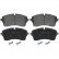Brake Pad Set, disc brake 116263 FEBI