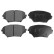 Brake Pad Set, disc brake 116273 FEBI