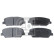 Brake Pad Set, disc brake 116282 FEBI, Thumbnail 2