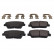 Brake Pad Set, disc brake 116284 FEBI