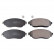 Brake Pad Set, disc brake 116286 FEBI