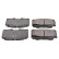 Brake Pad Set, disc brake 116287 FEBI