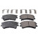 Brake Pad Set, disc brake 116298 FEBI