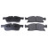 Brake Pad Set, disc brake 116307 FEBI