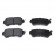 Brake Pad Set, disc brake 116309 FEBI