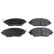 Brake Pad Set, disc brake 116310 FEBI