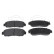 Brake Pad Set, disc brake 116316 FEBI