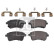 Brake Pad Set, disc brake 116321 FEBI, Thumbnail 2