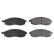 Brake Pad Set, disc brake 116322 FEBI