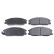 Brake Pad Set, disc brake 116324 FEBI