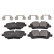 Brake Pad Set, disc brake 116325 FEBI