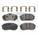 Brake Pad Set, disc brake 116333 FEBI, Thumbnail 2