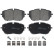 Brake Pad Set, disc brake 116342 FEBI