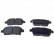 Brake Pad Set, disc brake 116350 FEBI