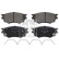 Brake Pad Set, disc brake 116357 FEBI, Thumbnail 2