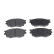 Brake Pad Set, disc brake 116357 FEBI