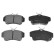 Brake Pad Set, disc brake 116361 FEBI