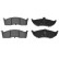 Brake Pad Set, disc brake 116366 FEBI