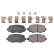 Brake Pad Set, disc brake 116368 FEBI