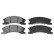 Brake Pad Set, disc brake 116372 FEBI