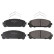 Brake Pad Set, disc brake 116373 FEBI