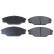 Brake Pad Set, disc brake 116375 FEBI