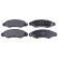 Brake Pad Set, disc brake 116398 FEBI