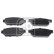 Brake Pad Set, disc brake 116403 FEBI, Thumbnail 2