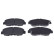 Brake Pad Set, disc brake 116408 FEBI