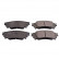 Brake Pad Set, disc brake 116414 FEBI