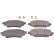 Brake Pad Set, disc brake 116421 FEBI