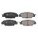 Brake Pad Set, disc brake 116422 FEBI