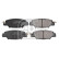 Brake Pad Set, disc brake 116422 FEBI, Thumbnail 2