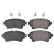 Brake Pad Set, disc brake 116425 FEBI