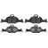 Brake Pad Set, disc brake 116429 FEBI