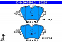 Brake Pad Set, disc brake 13.0460-2601.2 ATE