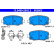 Brake Pad Set, disc brake 13.0460-2602.2 ATE