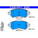 Brake Pad Set, disc brake 13.0460-2603.2 ATE