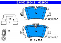 Brake Pad Set, disc brake 13.0460-2604.2 ATE