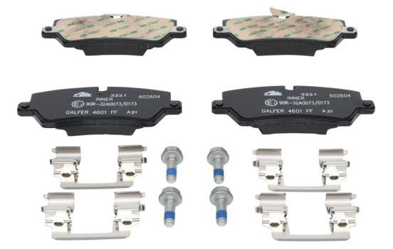 Brake Pad Set, disc brake 13.0460-2604.2 ATE, Image 2