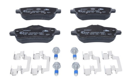 Brake Pad Set, disc brake 13.0460-2607.2 ATE, Image 2